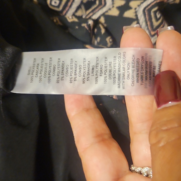 Vince Camuto Black and White Geometric Jumpsuit - Picture 5 of 5